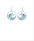 Golden Stella Wave Earrings ABALONE / SILVER