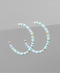 Golden Stella Rubber Bead Hoops BLUE MULTI