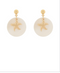 Golden Stella Starfish Disc Earrings GOLD/WHITE