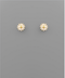 Golden Stella Daisy Stud Earrings WHITE/GOLD