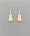 Golden Stella Guitar Earrings GOLD