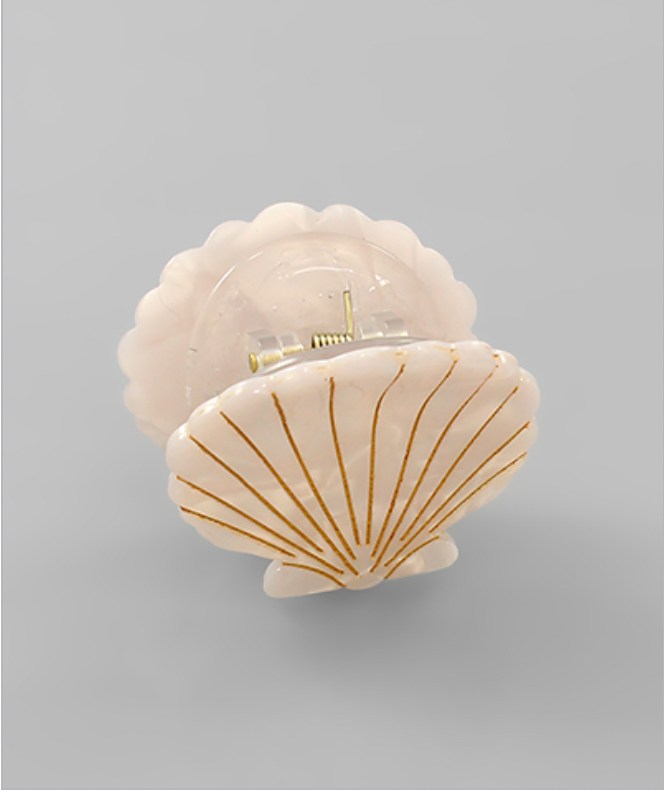 Golden Stella Shell Hair Clip PINK