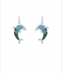 Golden Stella Dolphin Drop Earrings SILVER