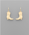 Golden Stella Cowboy Boots Earrings GOLD