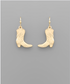 Golden Stella Cowboy Boots Earrings GOLD