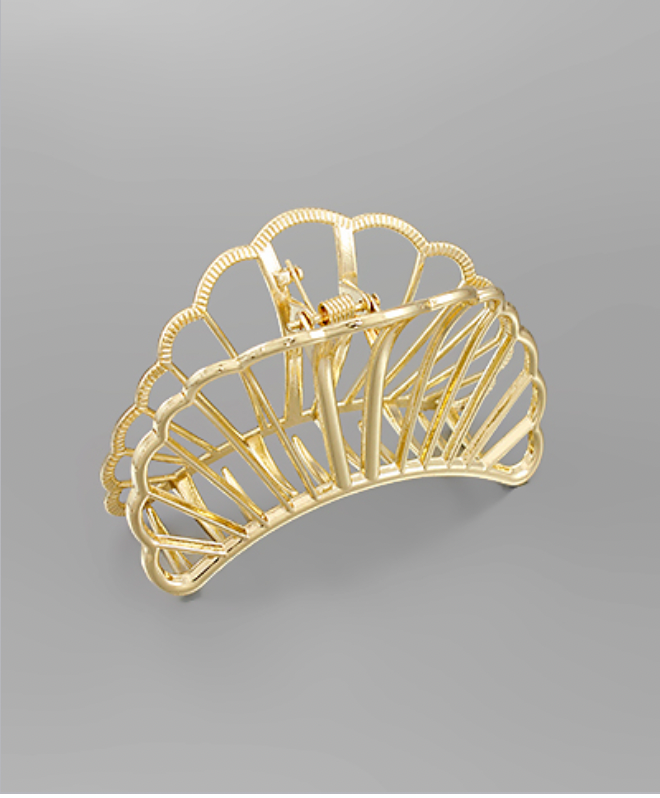 Golden Stella Metal Claw Clip GOLD