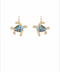 Golden Stella Turtle Earrings ABALONE/GOLD
