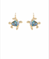 Golden Stella Turtle Earrings ABALONE/GOLD