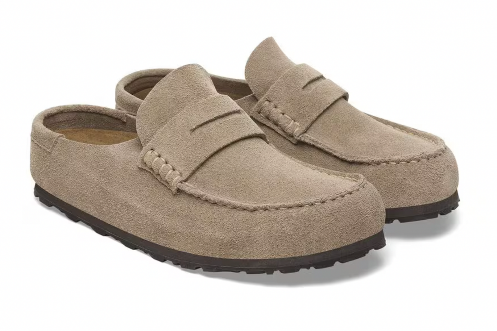 Birkenstock M Naples Wrapped Suede Leather TAUPE