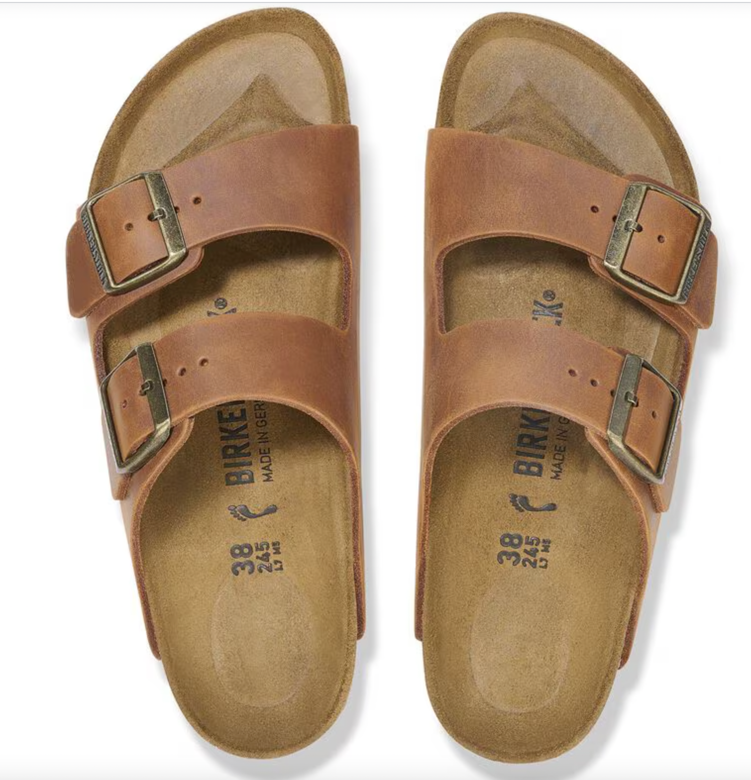 Birkenstock W Arizona BS Oiled Leather COGNAC - NARROW
