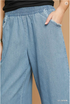 Umgee W Wide Leg Pants LIGHT DENIM