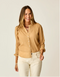 Carve Designs W Tatum Gauze Top CAMEL LUREX