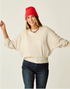 Carve Designs W Anneke Supersoft Dolman CEMENT HEATHER