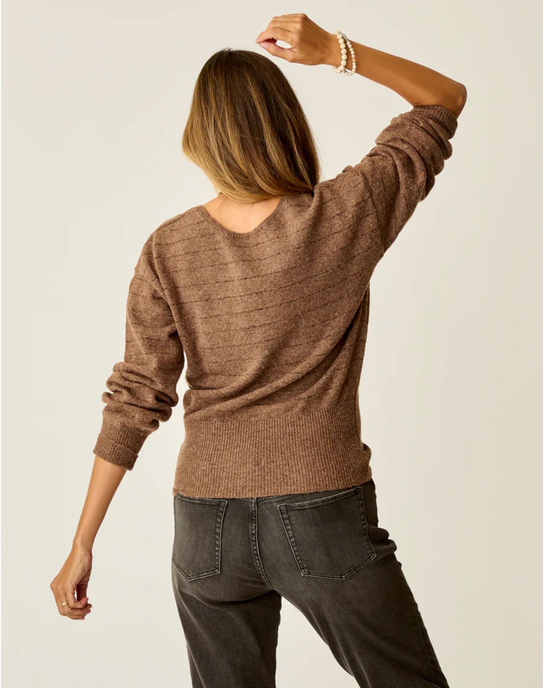 Carve Designs W Ruth Reversible Sweater SUMAC LURE