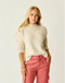 Carve Designs W Olivia Plush Sweater CARAMEL STRIPE