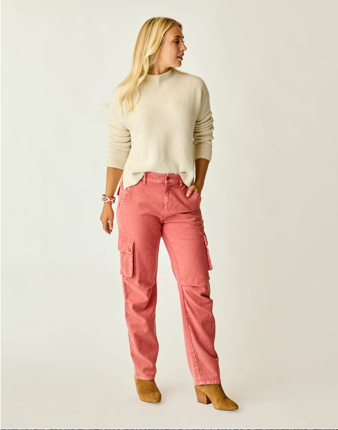 Carve Designs W Olivia Plush Sweater CARAMEL STRIPE