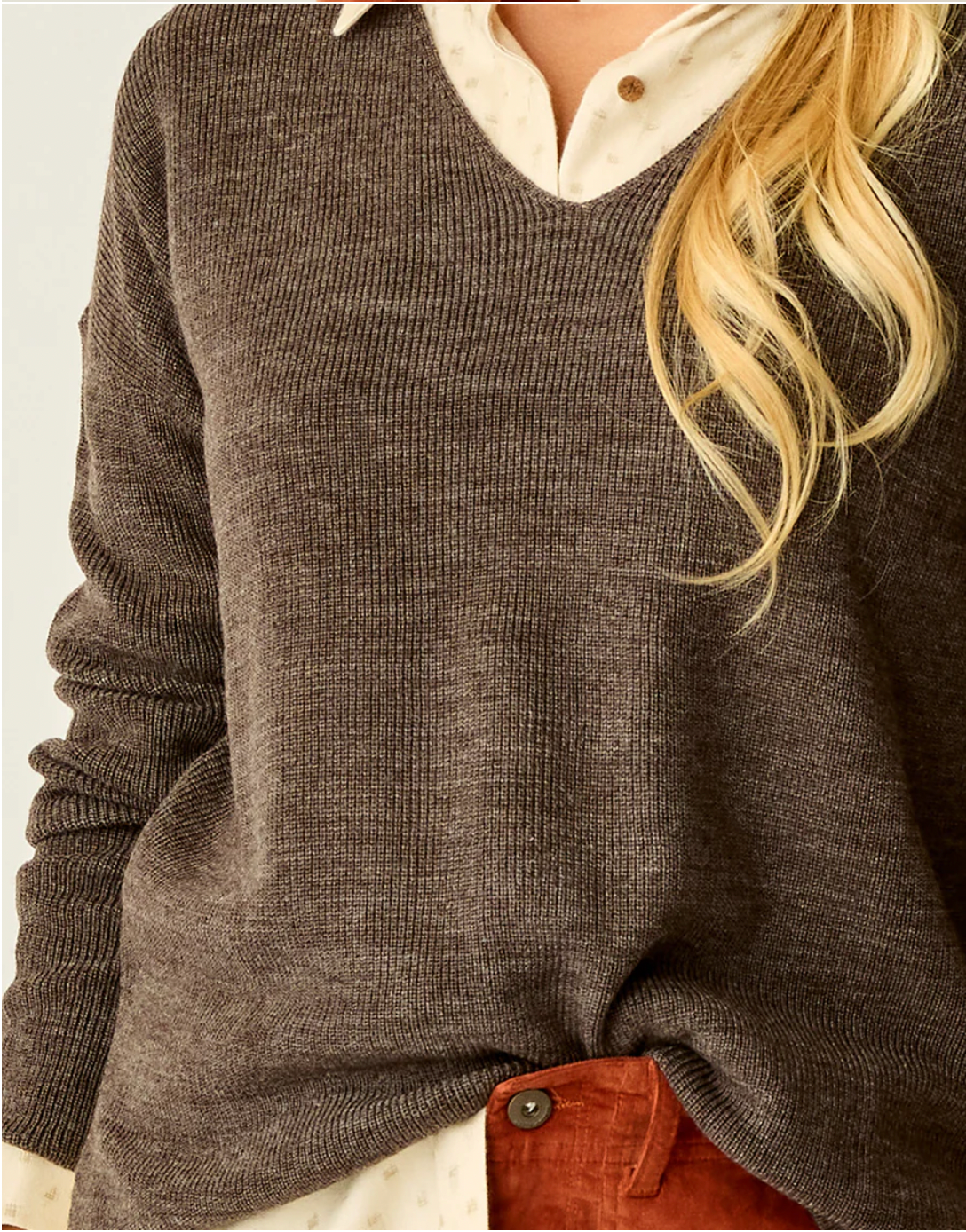 Carve Designs W Zella Merino Sweater EXPRESSO HEATHER