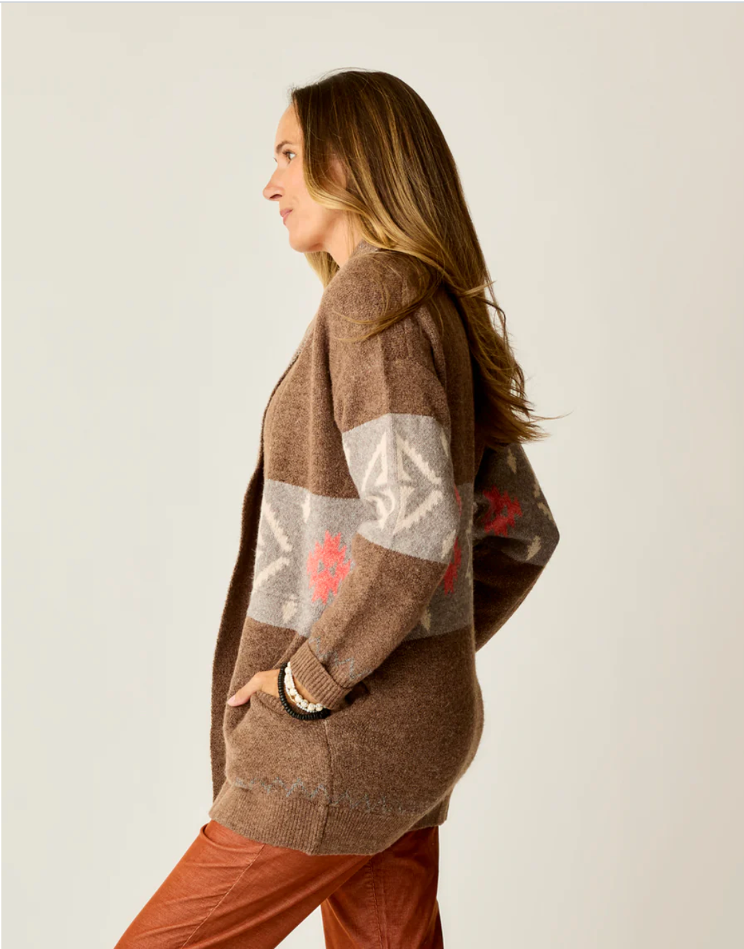 Carve Designs W Priya Jacquard Topper SUMAC PATTERN