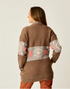 Carve Designs W Priya Jacquard Topper SUMAC PATTERN