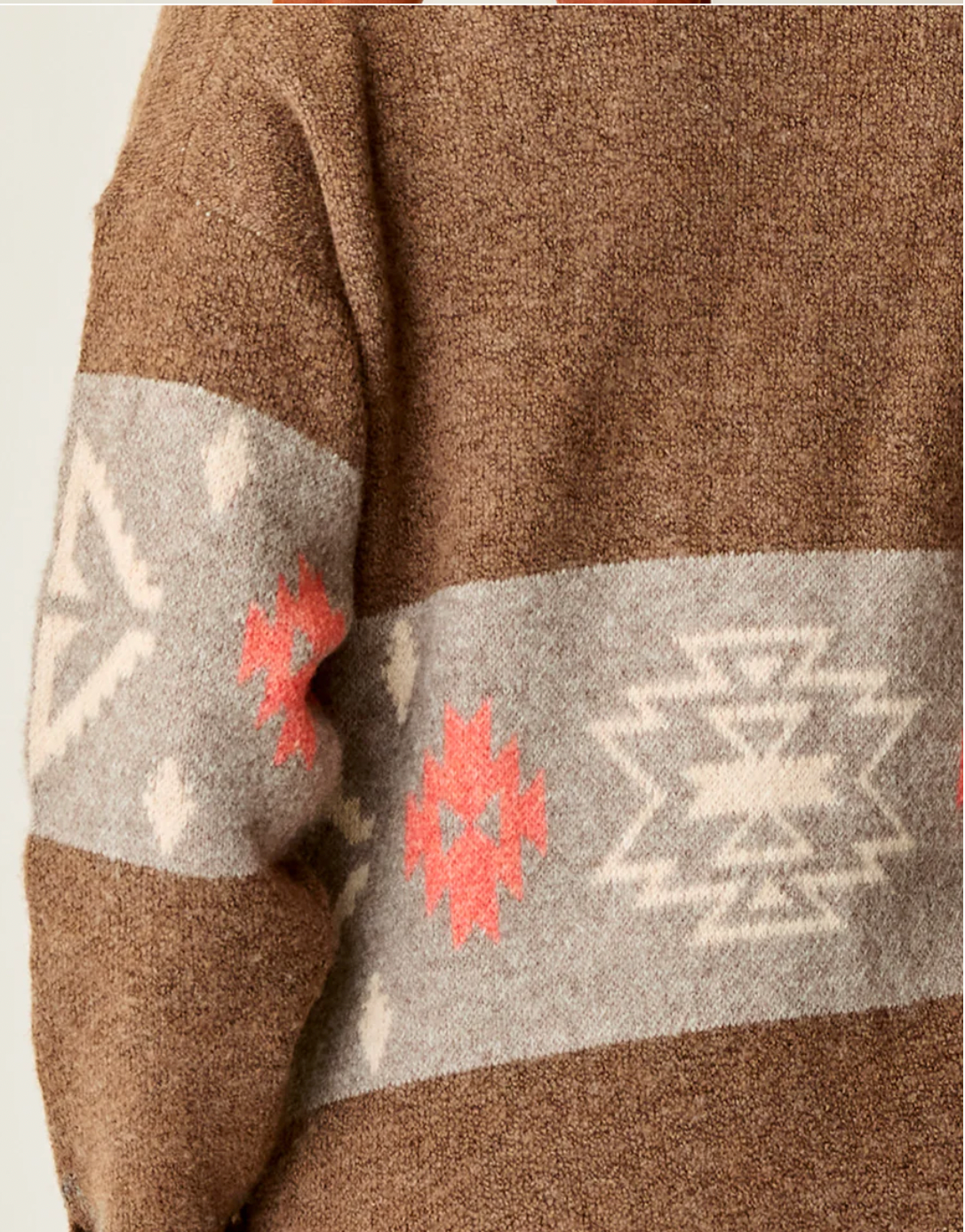 Carve Designs W Priya Jacquard Topper SUMAC PATTERN