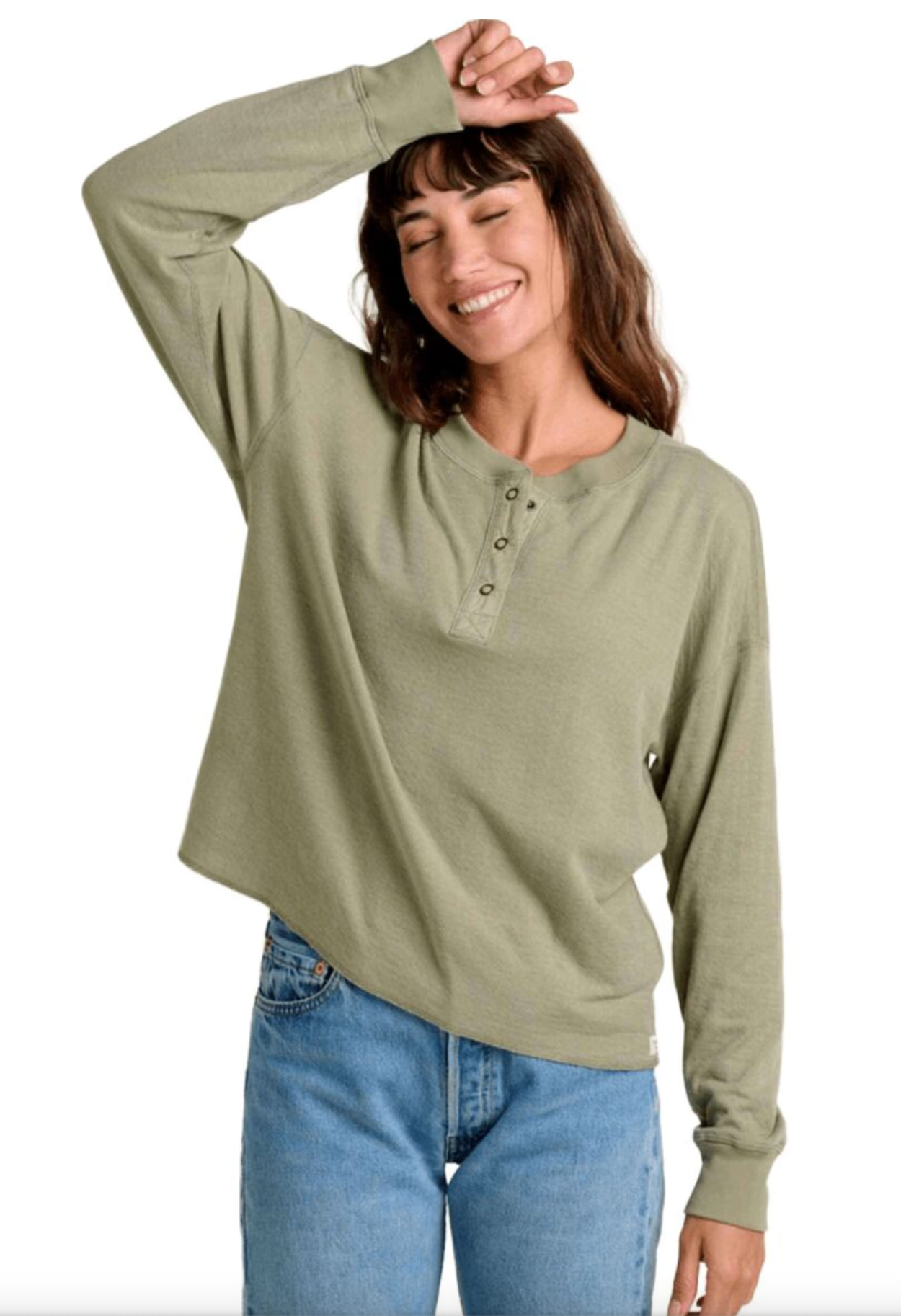 Toad & Co W LS Nord Reversible Henley YUCCA