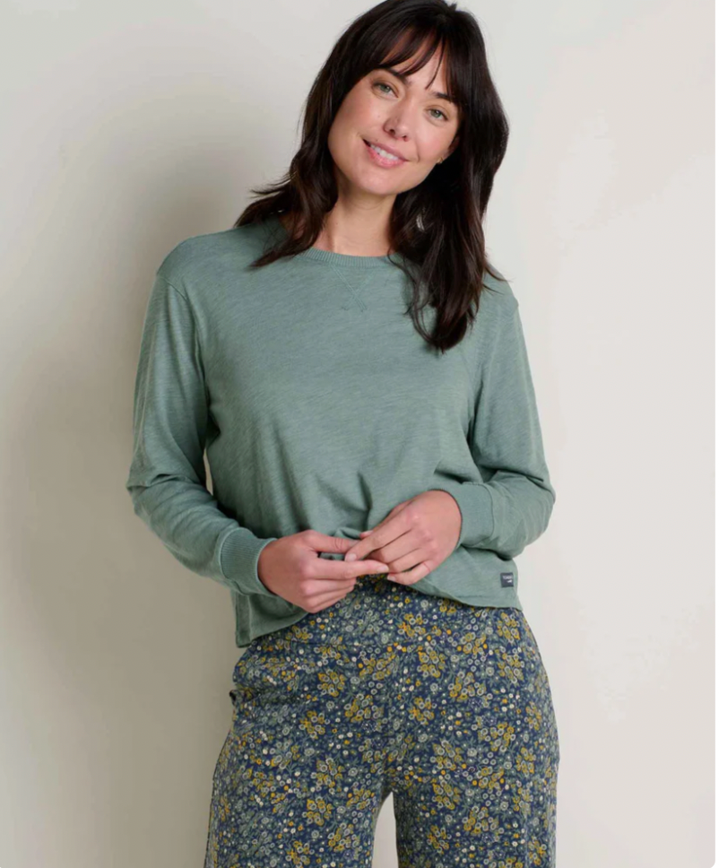 Toad & Co W LS Boundless Jersey Tee LAUREL