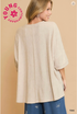 Umgee W Soft Touch Oversized Top TAN