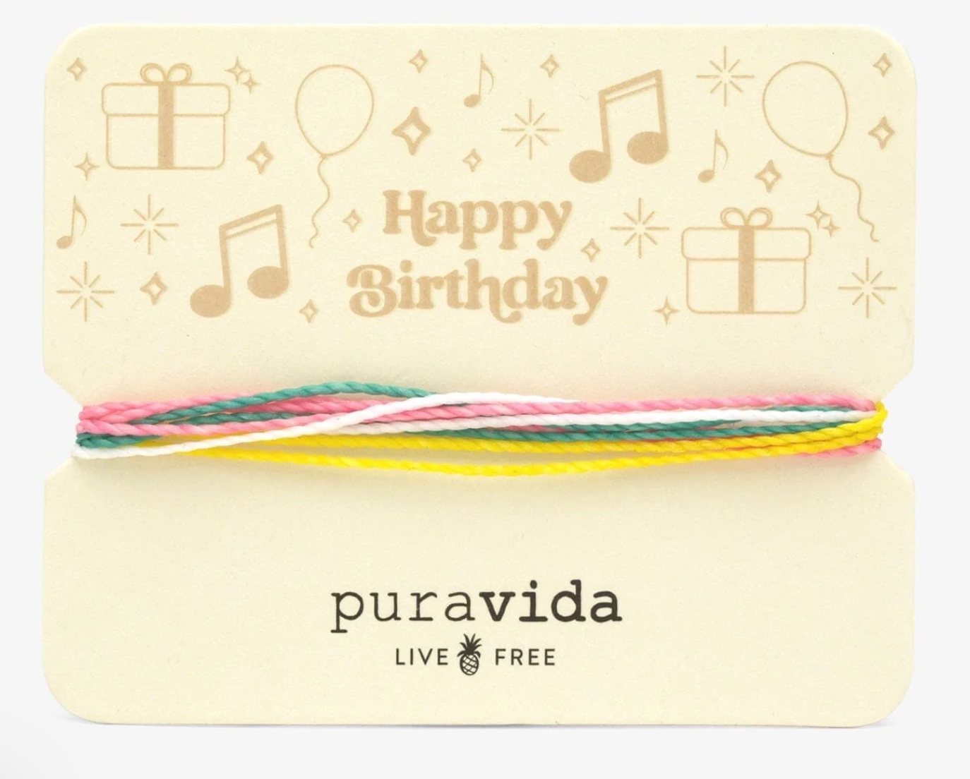 Pura Vida Gifting Original Bracelet HAPPY BIRTHDAY