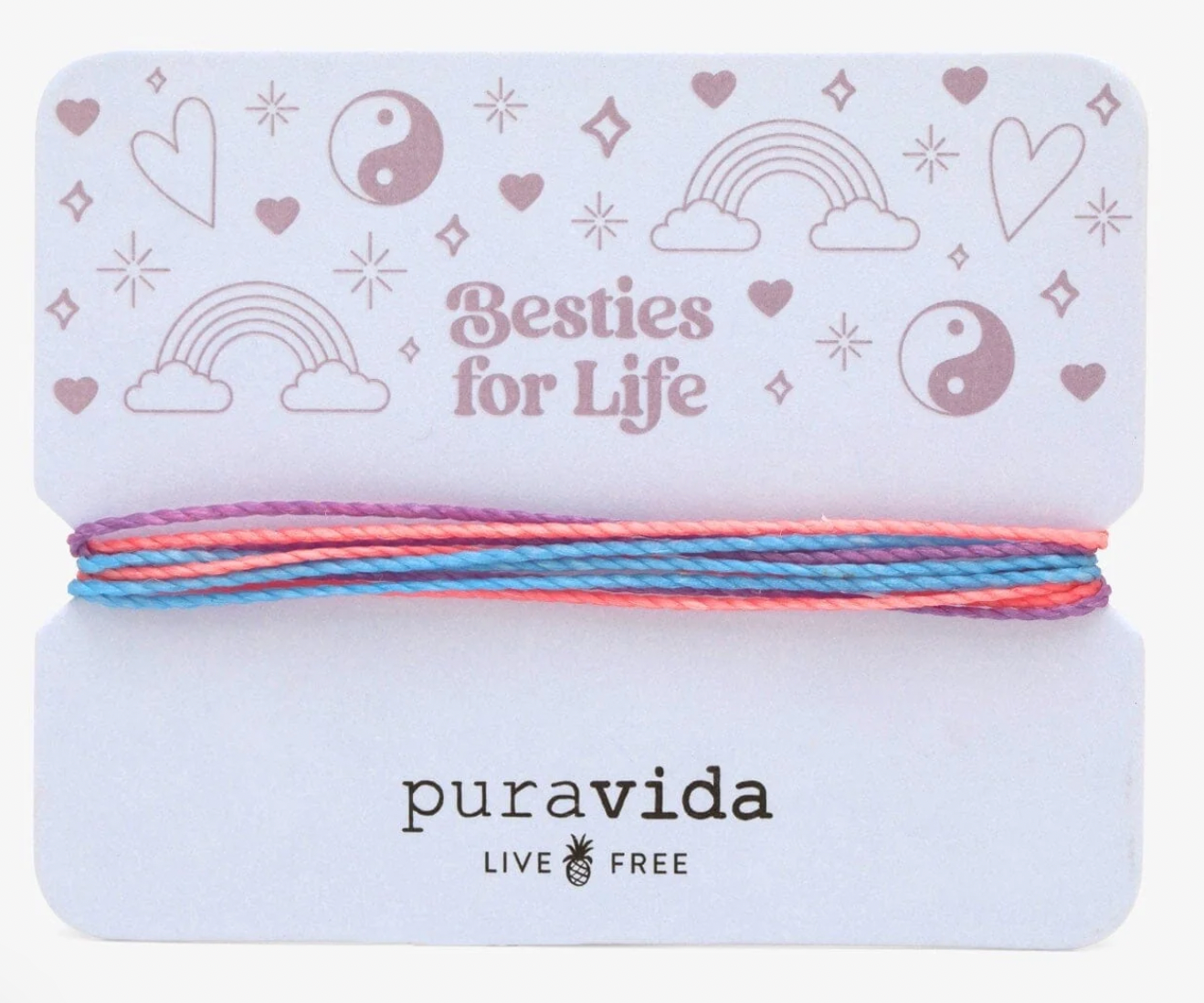 Pura Vida Gifting Original Bracelet BESTIES 4 LIFE