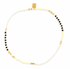 Pura Vida Mixed Seed Bead Stretch Anklet MONOCHROME