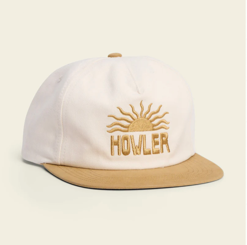 Howler Bros El Sol Snapback Hat WHITE / GOLD
