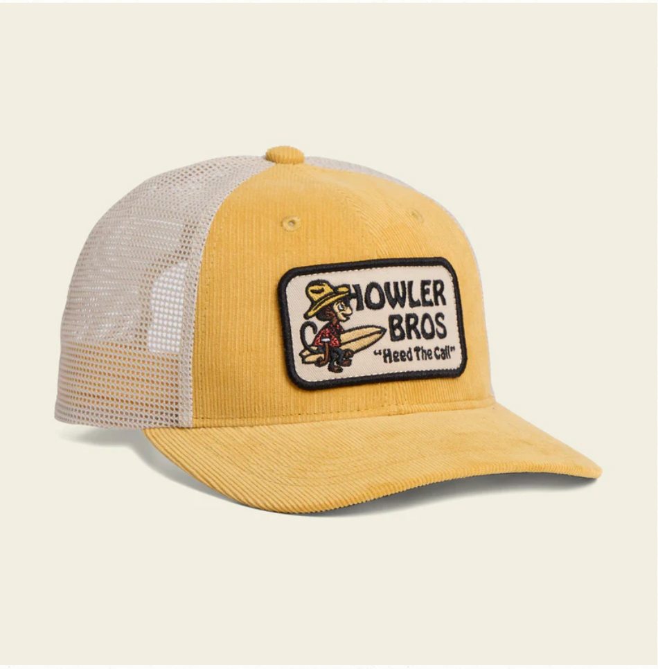 Howler Bros El Monito Surf Badge Corduroy Hat YELLOW