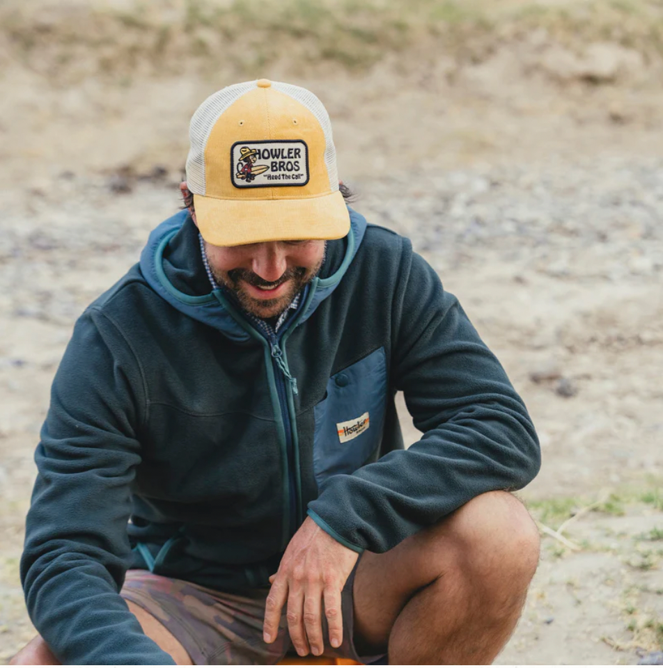 Howler Bros El Monito Surf Badge Corduroy Hat YELLOW