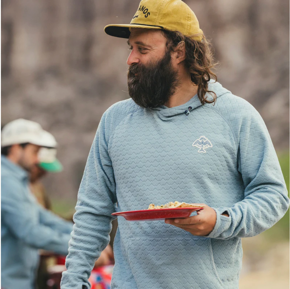 Howler Bros M Palo Duro Fleece Hoodie IRON BLUE