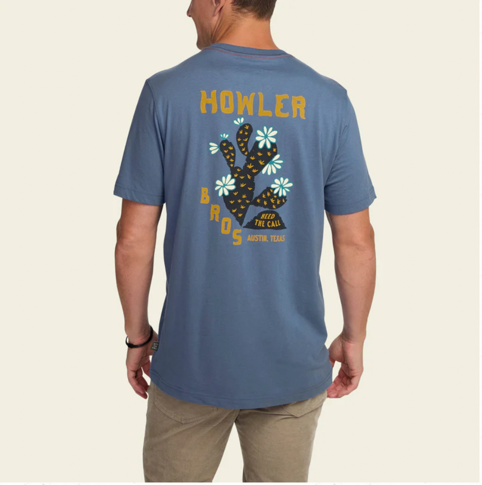 Howler Bros M SS Prickly Pear Tee BLUE