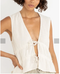 Rhythm W Skyla Tie Front Top OAT