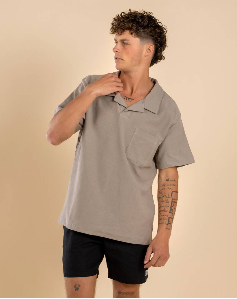 Rhythm M Vintage Terry Polo STONE