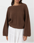 Rhythm W Classic Knit Jumper CHOCOLATE