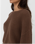 Rhythm W Classic Knit Jumper CHOCOLATE