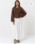 Rhythm W Classic Knit Jumper CHOCOLATE