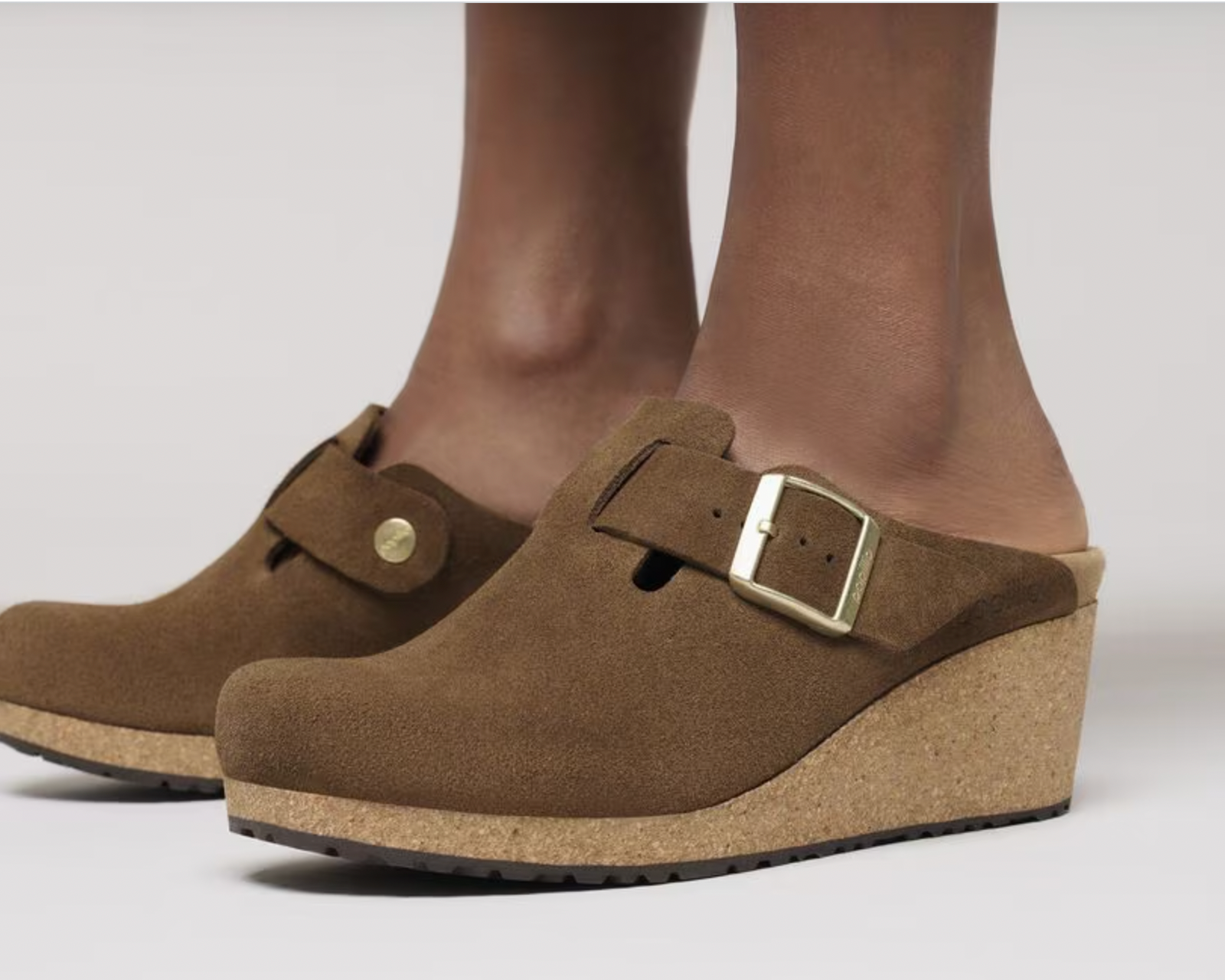 Birkenstock Papillio W Fanny Suede Leather DARK TEA