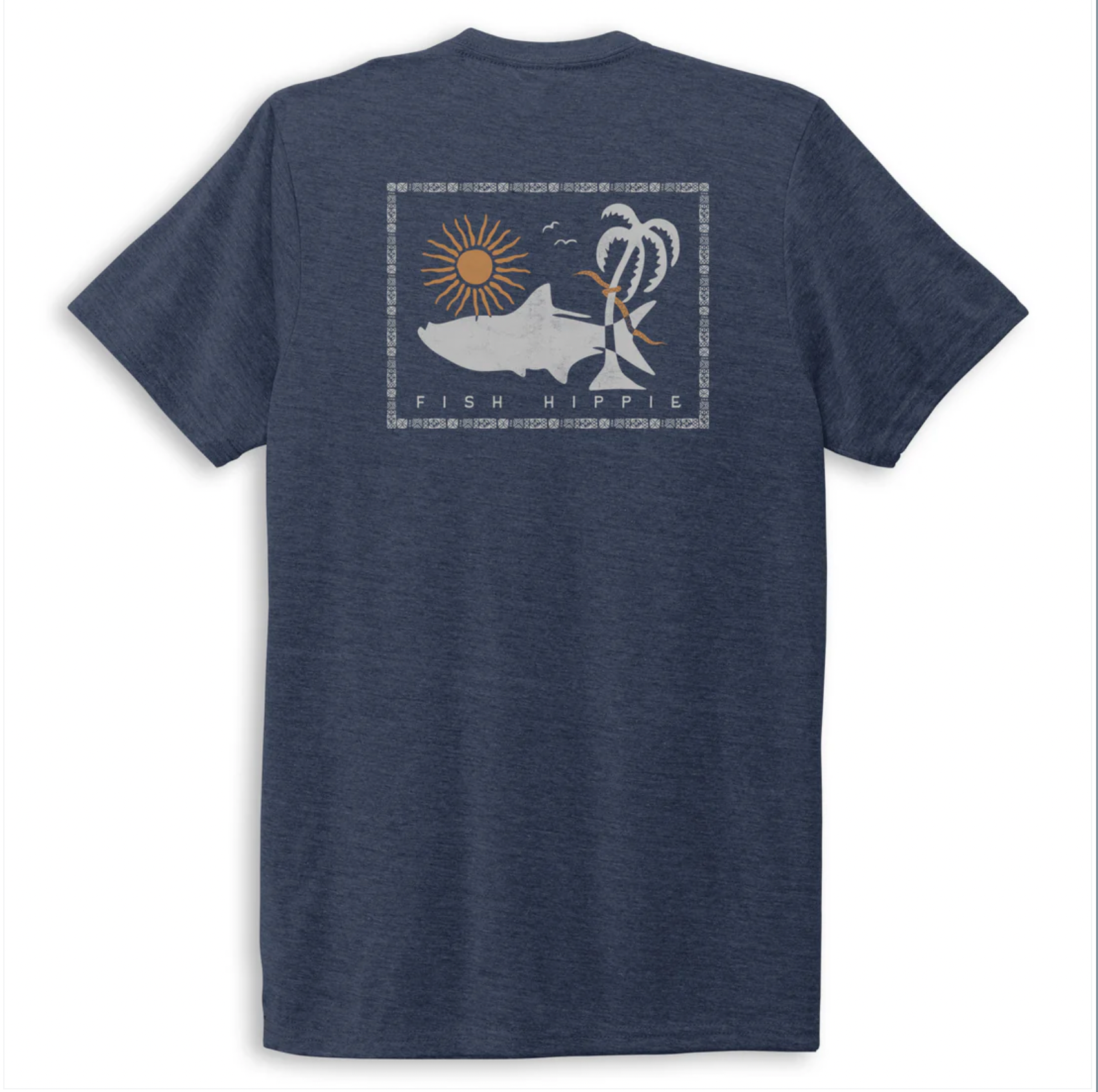 Fish Hippie M SS Natural Things Tee HARBOR