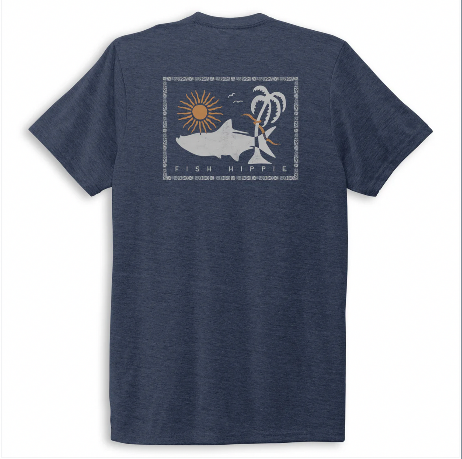 Fish Hippie M SS Natural Things Tee HARBOR