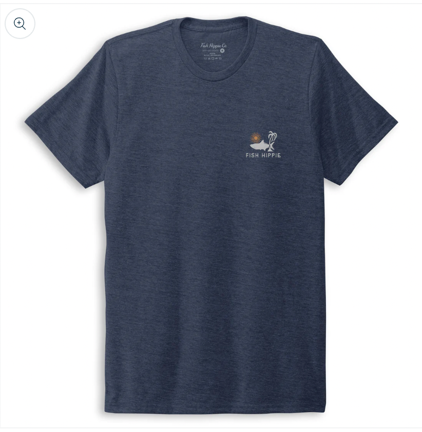 Fish Hippie M SS Natural Things Tee HARBOR