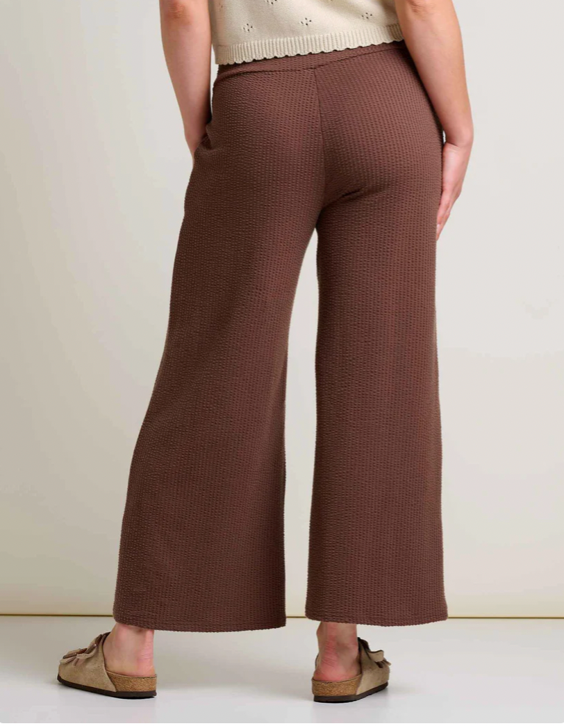 Toad & Co W Chaka Wide Leg Pant CHESTNUT TEXTURE