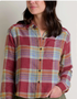 Toad & Co W LS Re-Form Boxy Flannel PORT WINDOWPANE