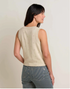 Toad & Co W Bianca Tie Tank ALMOND