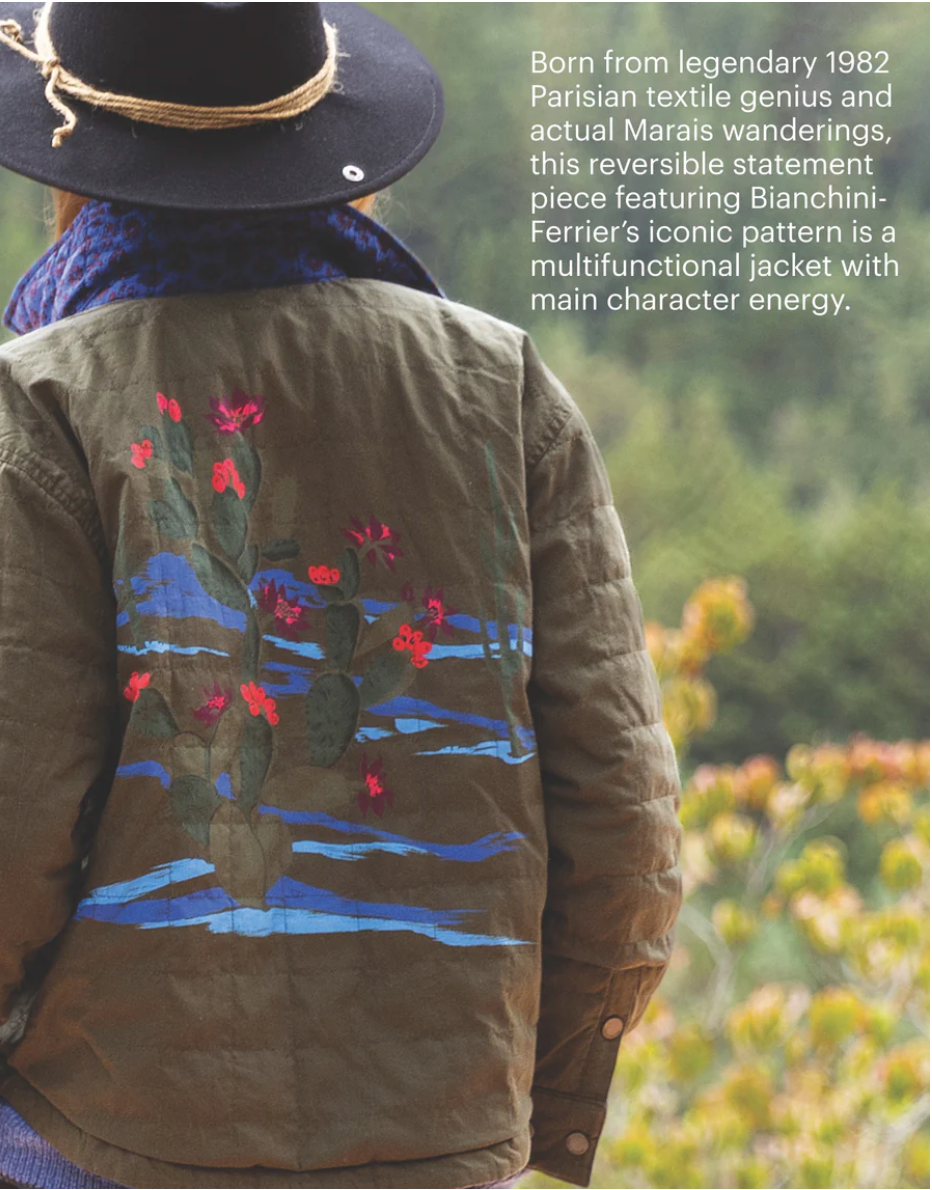 Carve Designs W Marais Reversible Jacket FIR / CAPRI BATIK