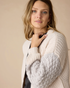 Flag & Anthem W Brielle Mixed Stitch Cardigan CREAM COMBO