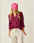 Carve Designs W LS Dylan Gauze Tunic NIRVANA STITCH
